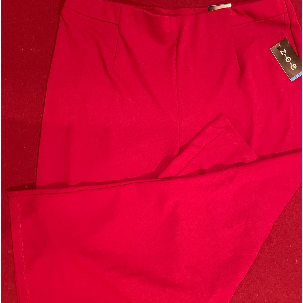 Pants Wide Leg NWT Zoe + Phoebe Red Berry XL